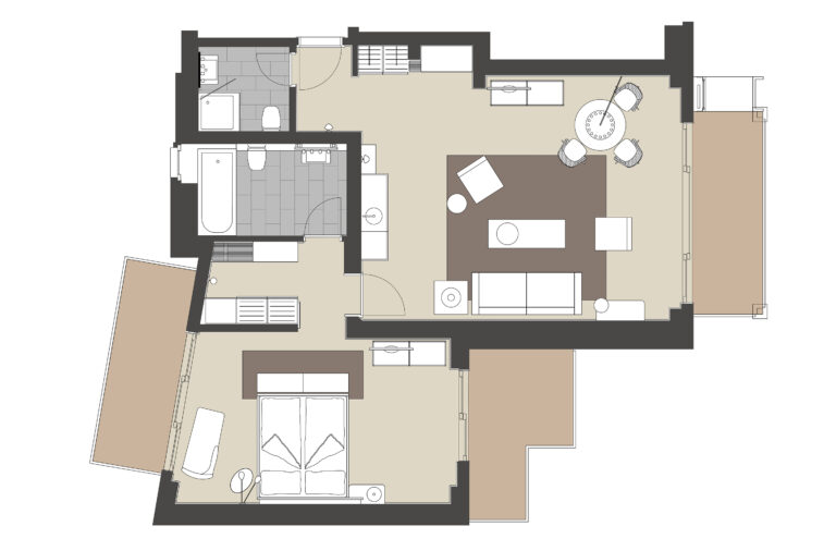 012 the omnia zermatt rooms Corner Suite 07a